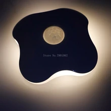 Four Leaf Clover PIR Motion Sensor LED Night Light Human Body USB Closet Lamps