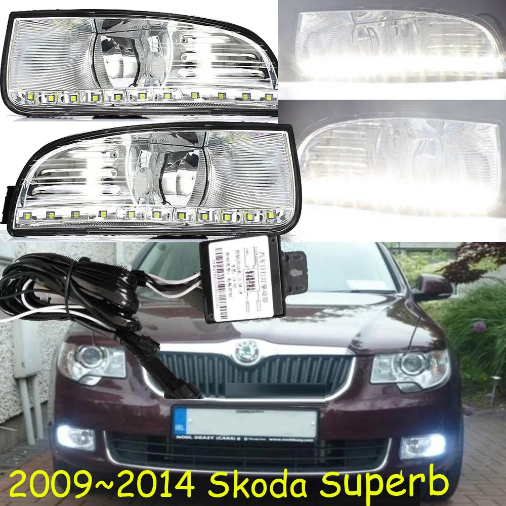 Skod превосходные Дневной светильник 2009 ~ 2013 Бесплатная доставка! Светодиодный