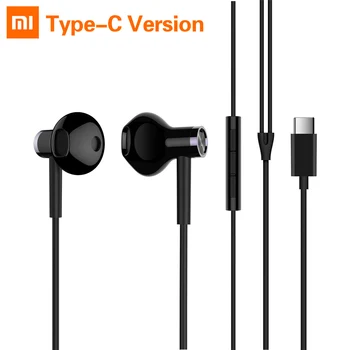 

Xiaomi Hybrid DC Earphone Type C Version With MEM Mic Tenacity Wire Control Half-In-Ear Earphone For Xiaomi 8/8SE/5/5S/MIX/6/4C