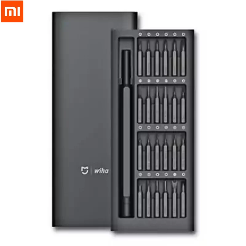 

in Stock Original Xiaomi Mijia Wiha Daily Use Screwdriver Kit 24 Precision Magnetic Bits Alluminum Box DIY Screw Driver Set