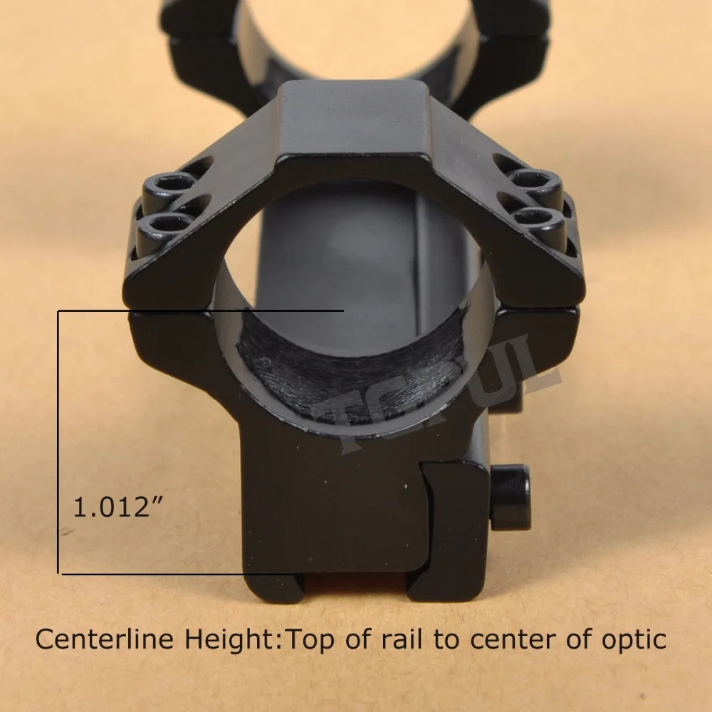 TGPUL низкий профиль 1 дюймов прицела 11 мм ласточкин хвост 1 шт кольца прямой рельс с анти-амортизирующий элемент для винтовок меньшего калибра
