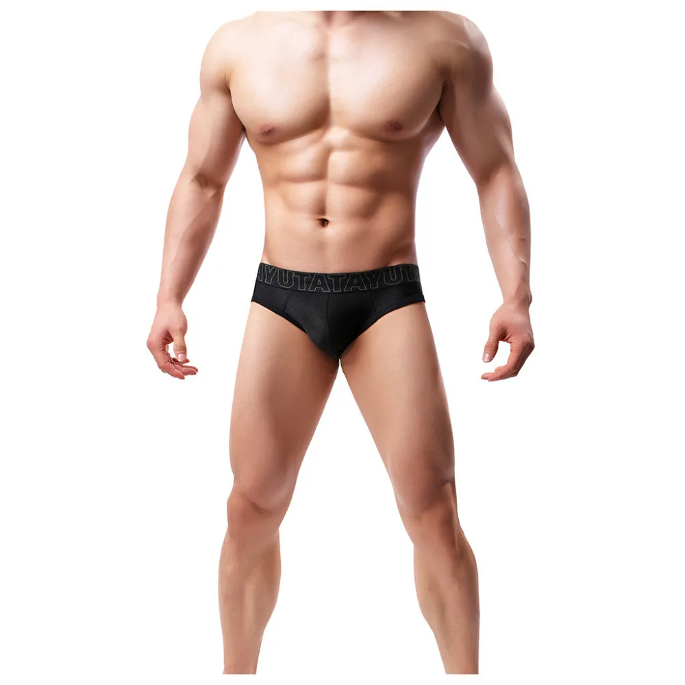 2019 Men's sexy low waist beach briefs seaside sports men's casual comfort shorts quick-drying beach shorts men 40J3 (2)