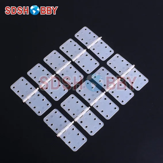 

10Pcs Nylon Plane Hinge L11 x W28mm for RC Airplane