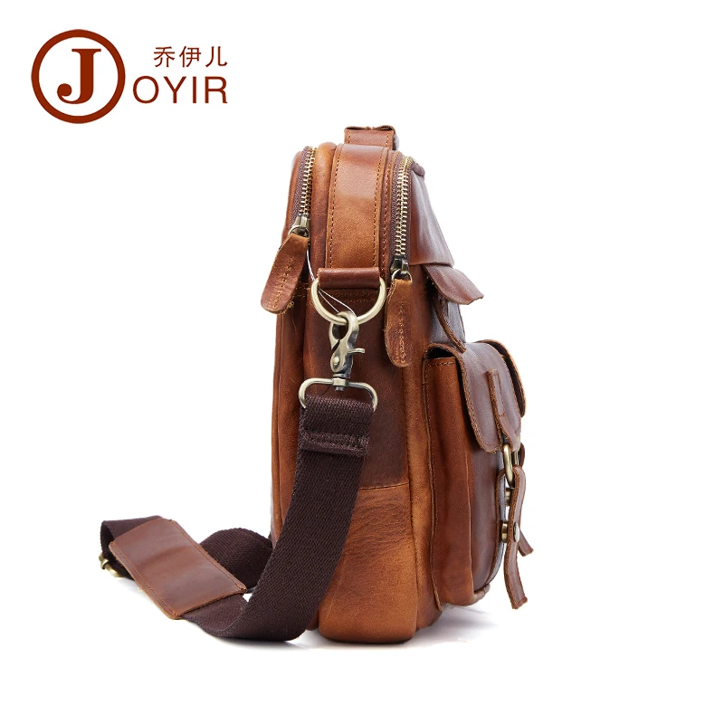 Luxury Vintage 100% Genuine Leather Bag Natural Crazy Horse Leather Men Handbags Double Layers Casual Retro Business Briefcase Luxury Vintage 100% Genuine Leather Bag Natural Crazy Horse Leather Men Handbags Double Layers Casual Retro Business Briefcase