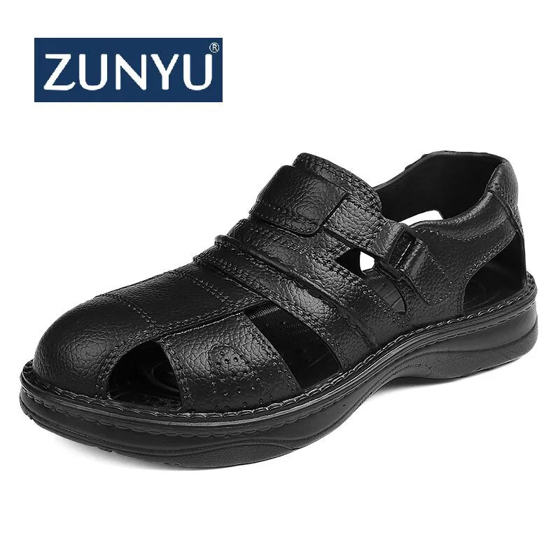ZUNYU 2019 جديد الصيف أحذية الرجال الصنادل في الهواء الطلق أحذية ماء الرجال صنادل شاطئ رجالي الأحذية Zapatos موهير حجم 40- 45
