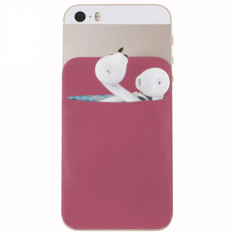 

Credit Card Secure Holder Lycra card sticker phone Pocket cell Phone Wallet Credit ID Card holder pouch for smart phone