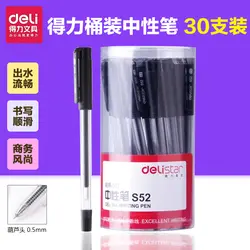 Boku Deli гелевая ручка S52 черный 0.5 мм подписания Ручка 30/60 шт