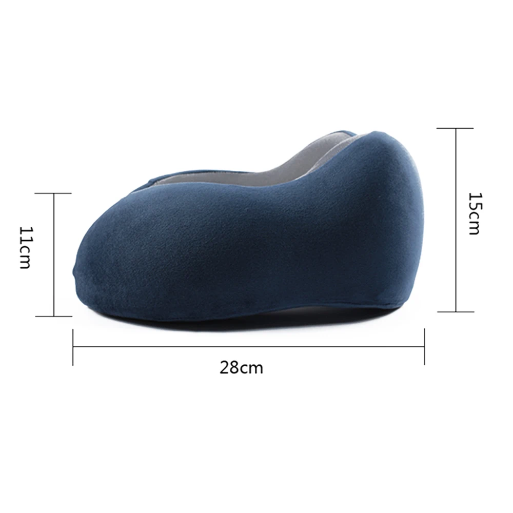 Подушка для шеи из пены с эффектом памяти, u-образная мягкая подушка для автомобиля, для отдыха в офисе, автомобильные аксессуары