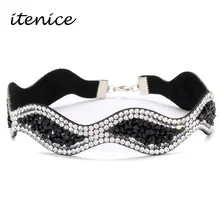 Itenice, новинка, Модный женский воротник со стразами, ожерелье, ювелирное изделие, колье, кристалл, ожерелье s для женщин, для свадьбы, дня рождения, чокеры, подарок