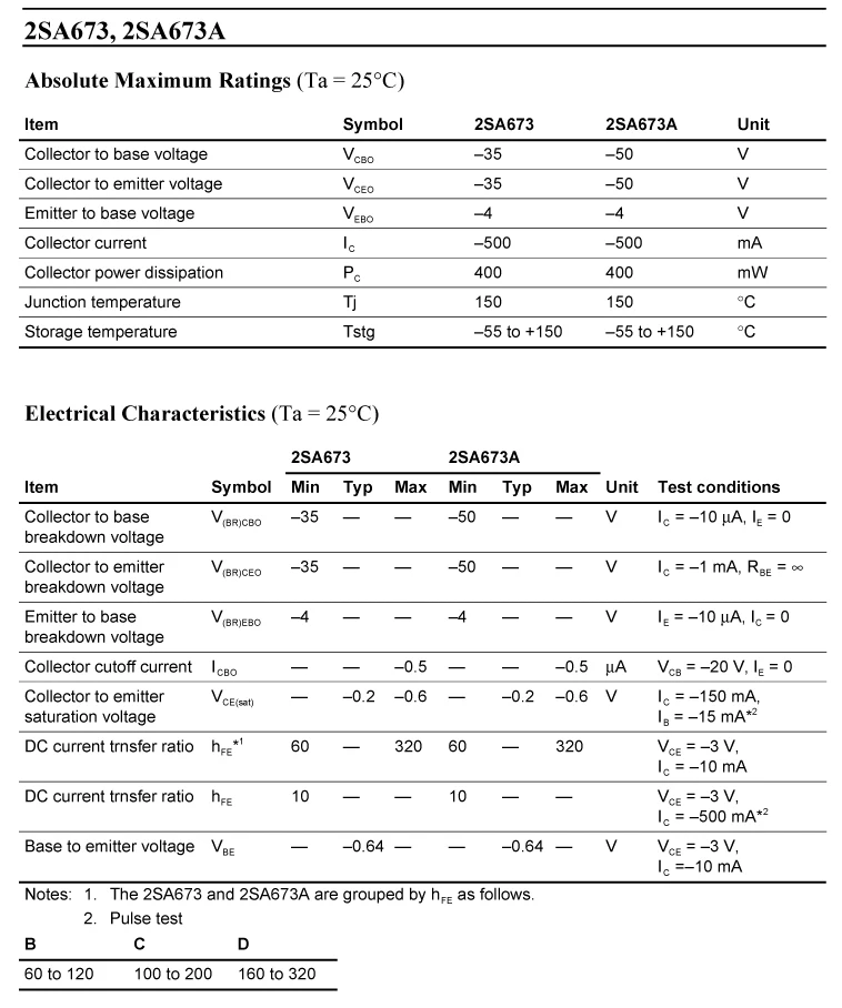 2018 hot sale 30pcs/50pcs Hitachi 2SA673C (A673,PNP) audio commonly used small power transistor free shipping