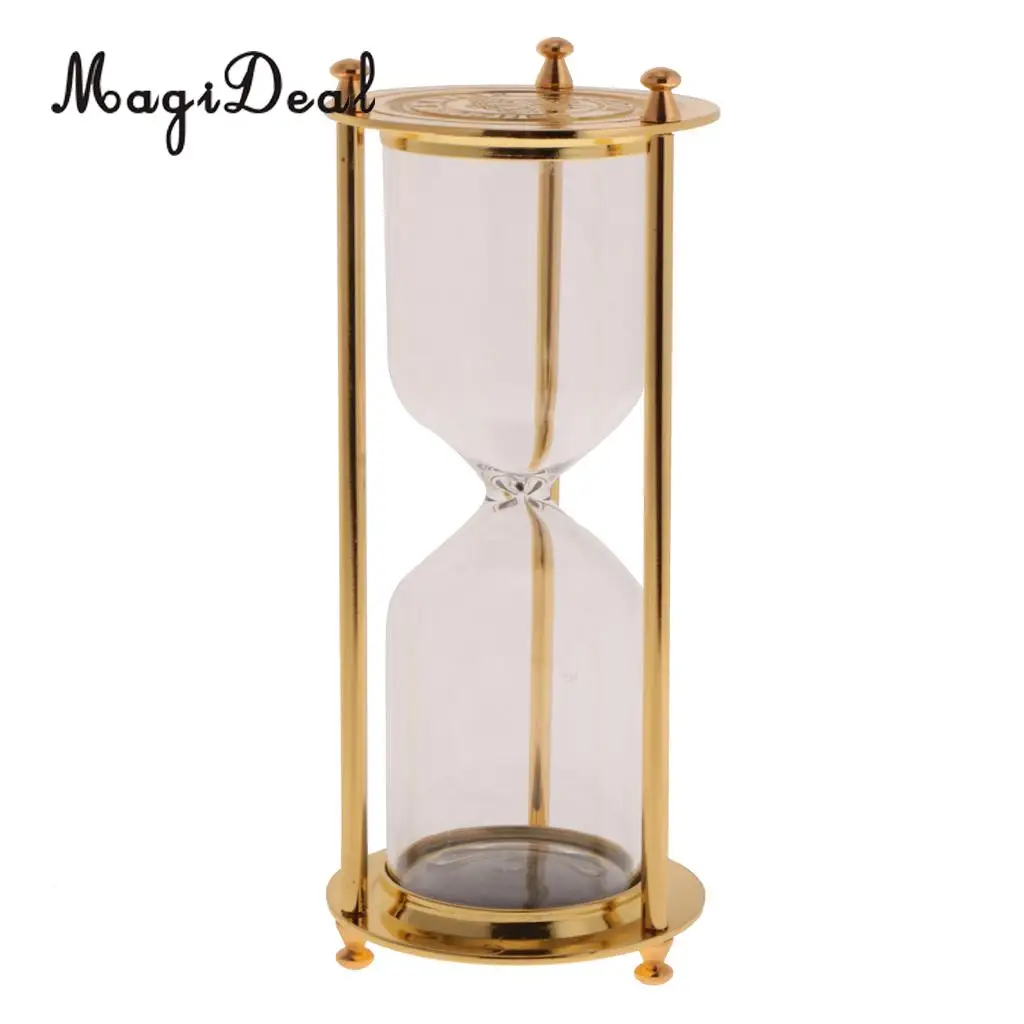 MagiDeal Portable Clear Sand Hour Glass Egg Kitchen Timer Shelf Display Kitchen Cooking Timer Kids Teeth Brushing Clock