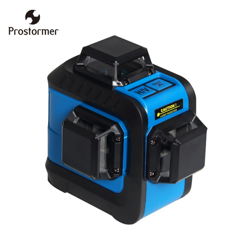 

PROSTOEMER Laser Level 3D 12 Green Line Self-Leveling Red/Green Laser Levels 360 Vertical Cross Powerful Green Laser Beam Line