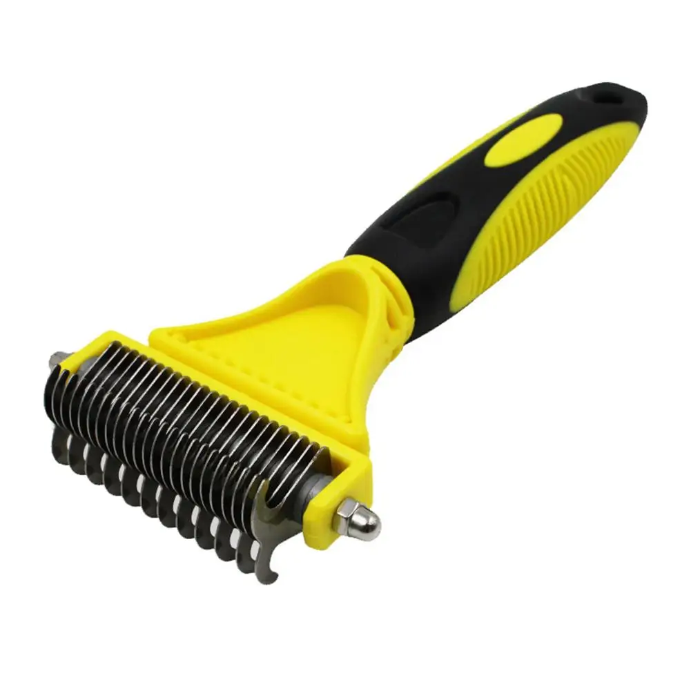 

Pet Dog Cat 2 Sided Rake Fur Hair Shedding Grooming Trimmer Dematting Comb Tool Pet Grooming Comb