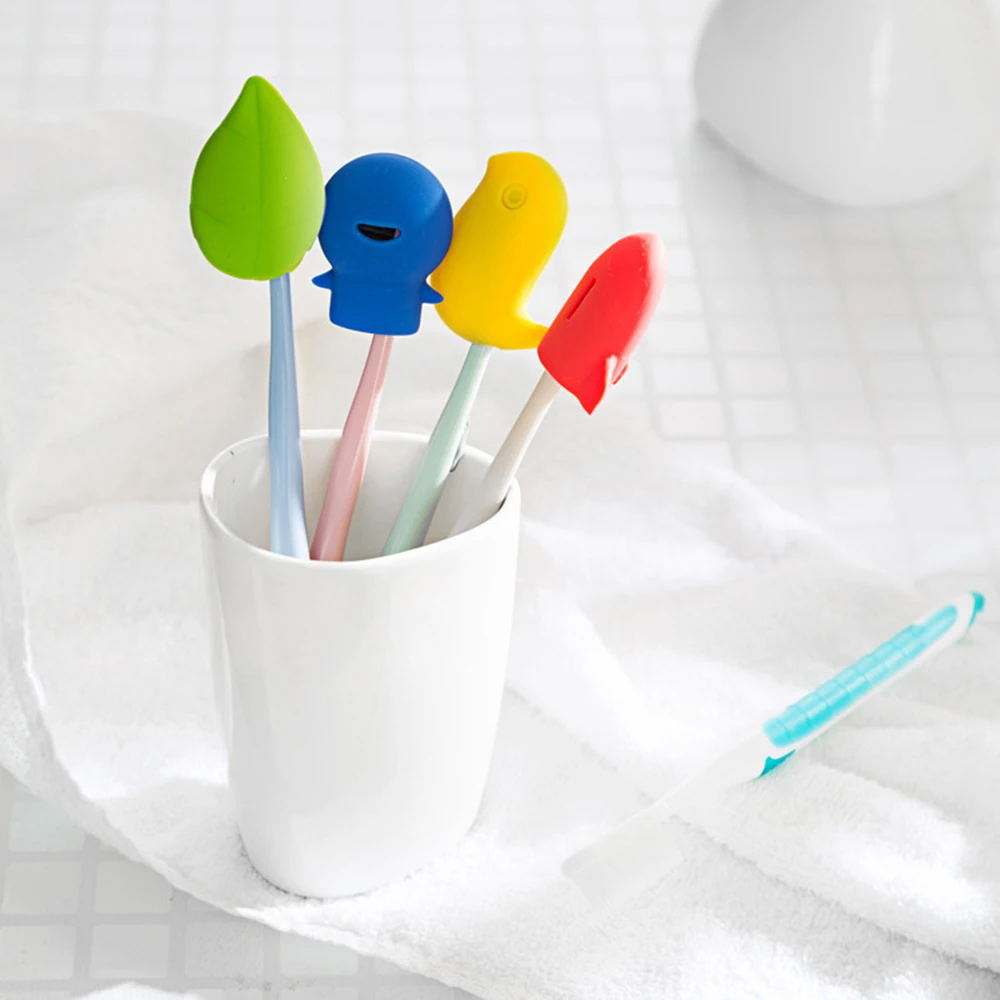 

1 Pcs Portable Cartoon Travel Silicone Toothbrush Head Cover Case Caps Health Tooth Brush Cleaner Protective Toothbrush Cap