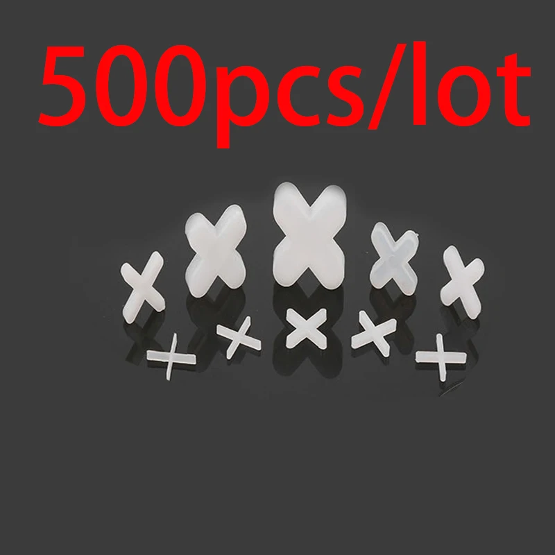 500 шт пластмассовые крестовые плитки 1,0 мм плиточные керамические культиваторы водопроводчики белые крестовые зажимы система выравнивания плитки