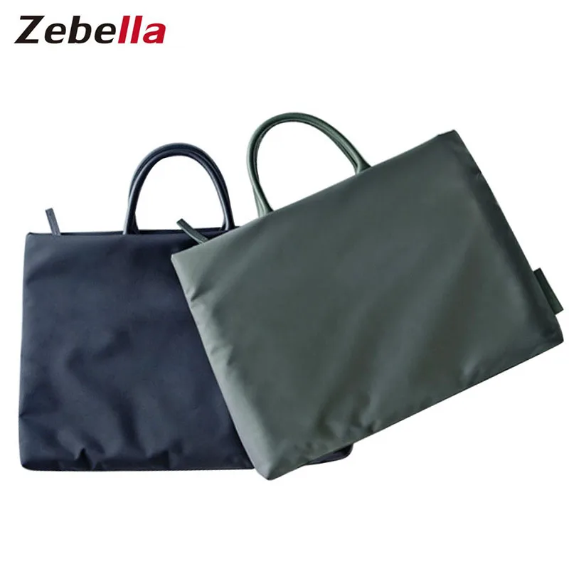 Zebella Business Simple Style Nylon Briefcases Men Female Bags