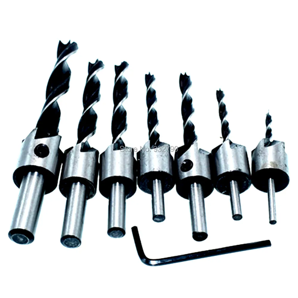 Buy 7 Countersink Drill Bit Counter Sink Wood HSS