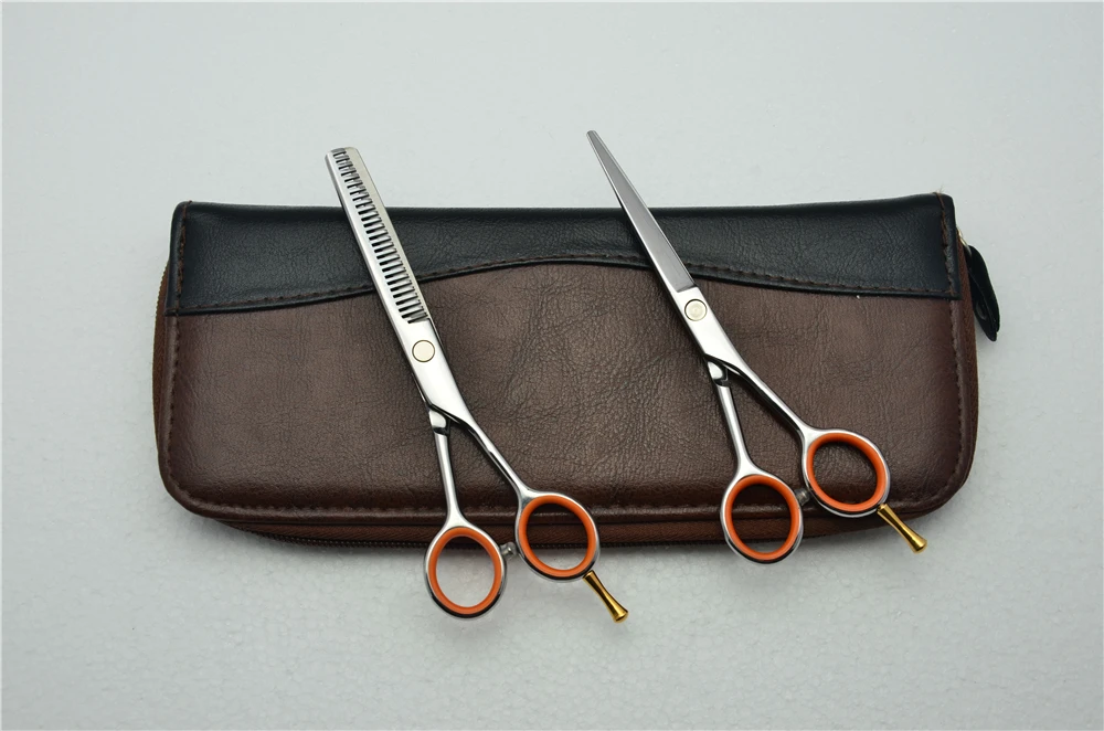 

5.0'' 14cm Customized Logo JP 440C Professional Human Hair Scissors Hairdressing Scissors Cutting Shears Thinning Scissors C1017