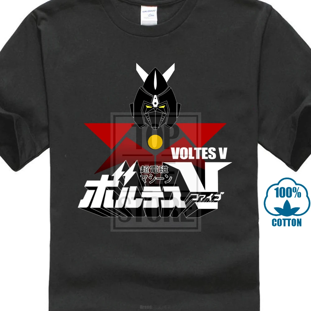 Download Aliexpress.com : Buy New Popular Voltes V Anime Robot Soul Of Chogokin Men'S Black T Shirt Size ...