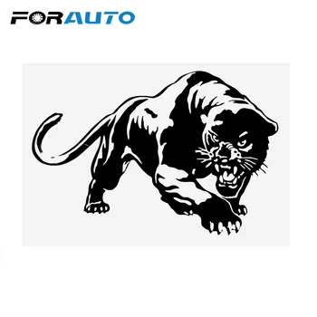 

FORAUTO Car Stickers and Decals Car Styling Car Window Decoration Fiery Wild Panther Hunting Auto Sticker Motorcycle
