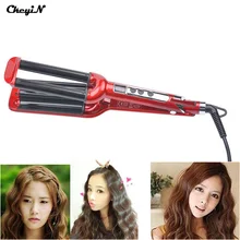 LCD dicplay Electric Ceramic Styler Hair Waver curler 3 Triple Barrel Wavers Hair Styling Tools Hair Curling Iron Curling Wand