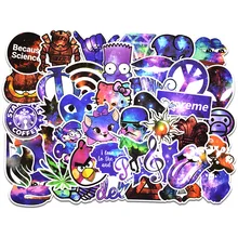 50 Uds pegatina azul estrellado Graffiti viaje divertidas pegatinas JdM para DIY pegatina en maleta equipaje portátil bicicleta monopatín
