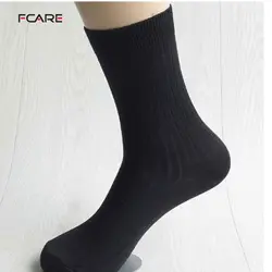 Fcare 10 шт. = 5 пар бамбуковое волокно мужские носки белый черный серый темно синие длинные носки sokken calcetines hombre meias