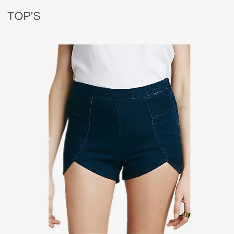 Summer Women Sexy Side Zipper High Waist Irregular Split Shorts Brand