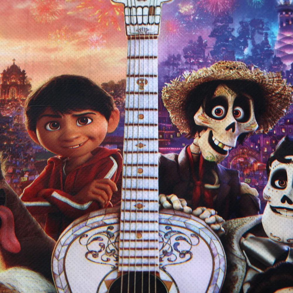 COCO сумка на шнурке 10 шт. мультфильм нетканый ткань s рюкзак с принтом из фильма День рождения подарок для детей сумки