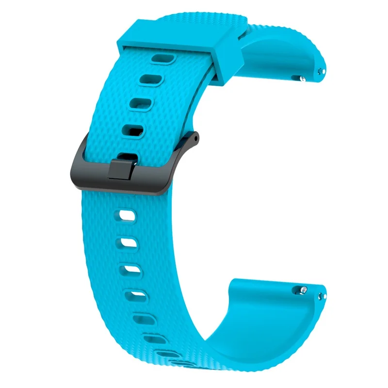 FIFATA 20 мм силиконовый ремешок спортивный браслет для Xiaomi Huami Amazfit Bip BIT умные часы аксессуары - Цвет: Синий