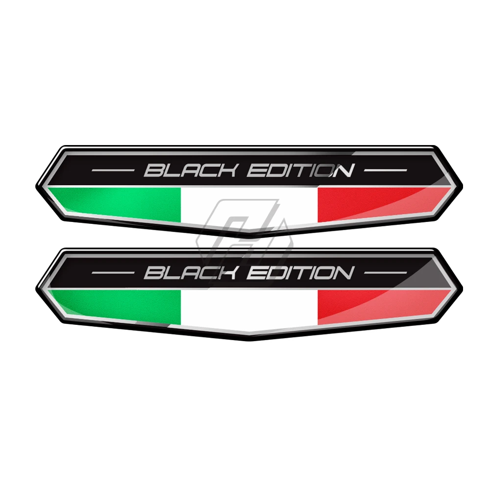 Наклейки на мотоцикл, итальянский флаг, наклейка Italia, черный выпуск, наклейка, чехол для Aprilia Ducati Triumph Kawasaki Yamaha Honda