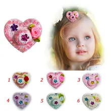 Заколки для волос Стразы для укладки волос цветной зажим заколка милый цветок шляпа Сердце заколки шпильки шпилька для маленьких девочек детей женщин