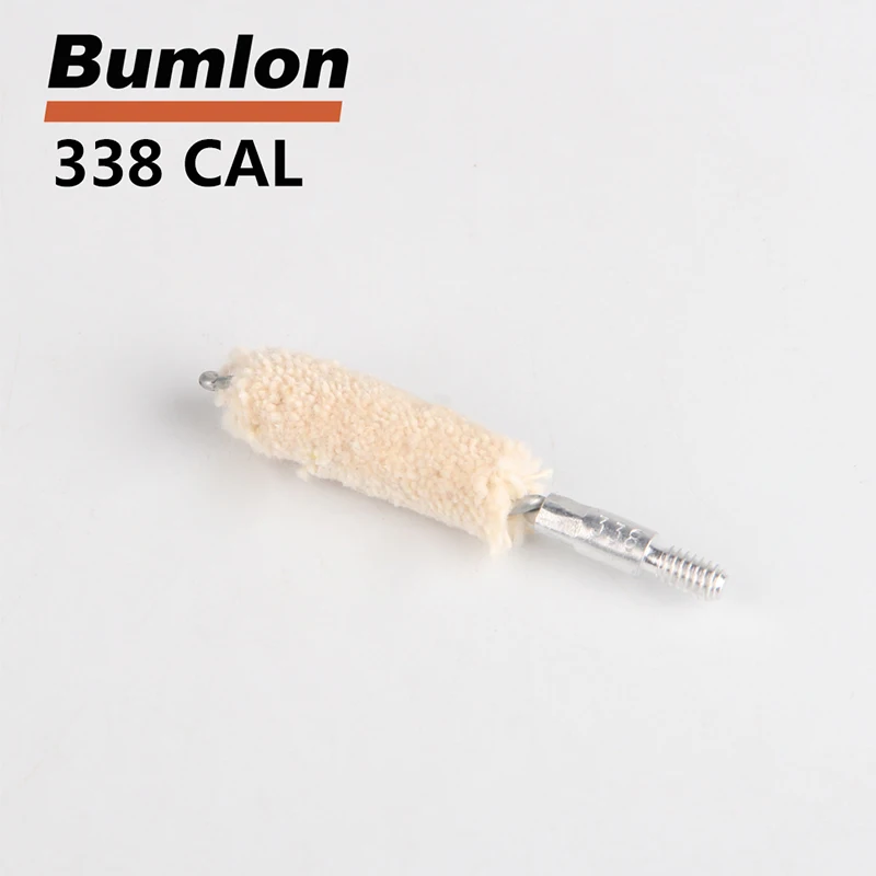 Tactical .338cal Mop Brush Cotton Clean Swab Gun Cleaning Brush for Hunting Rifle  5pcslot RL37-0049-338 (1)