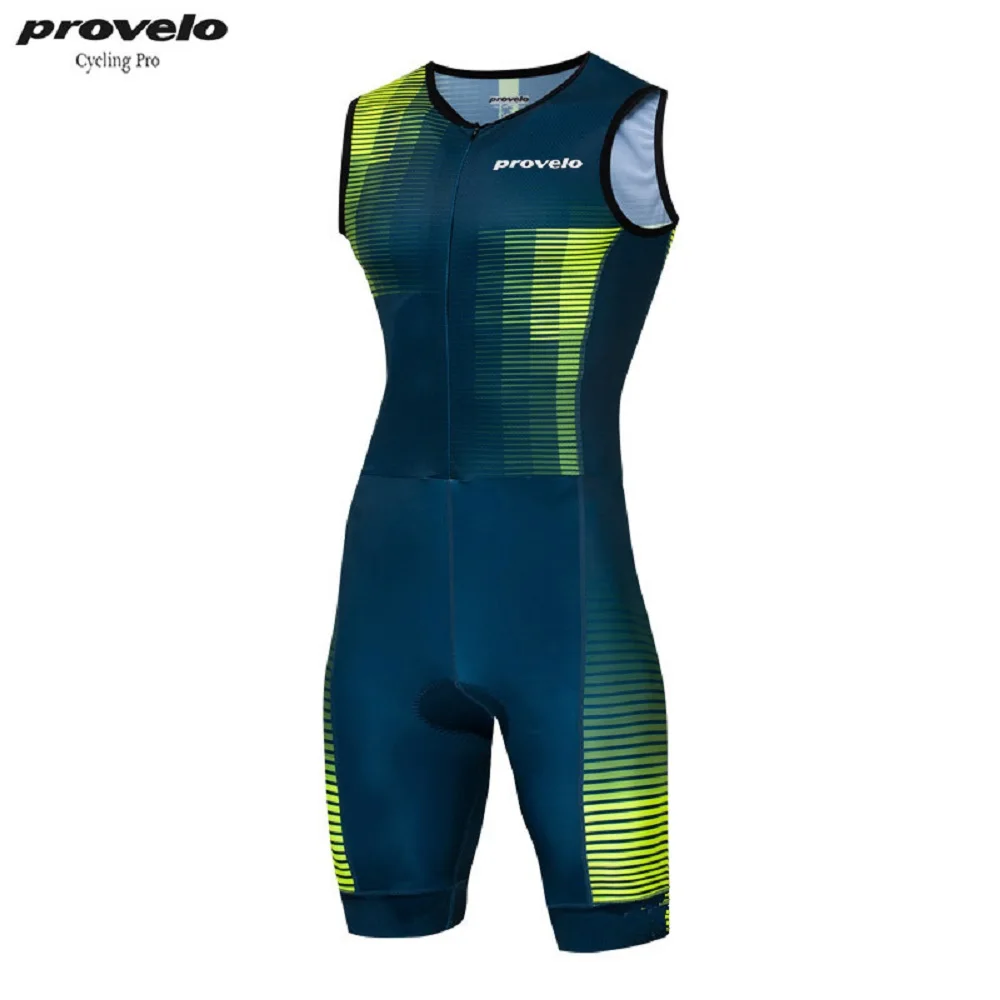 

High Quality 2019 Triathlon Suit Men Sleeveless Cycling Jersey Skinsuit MTB Bike Bicycle Clothing Set Running Sports Suits
