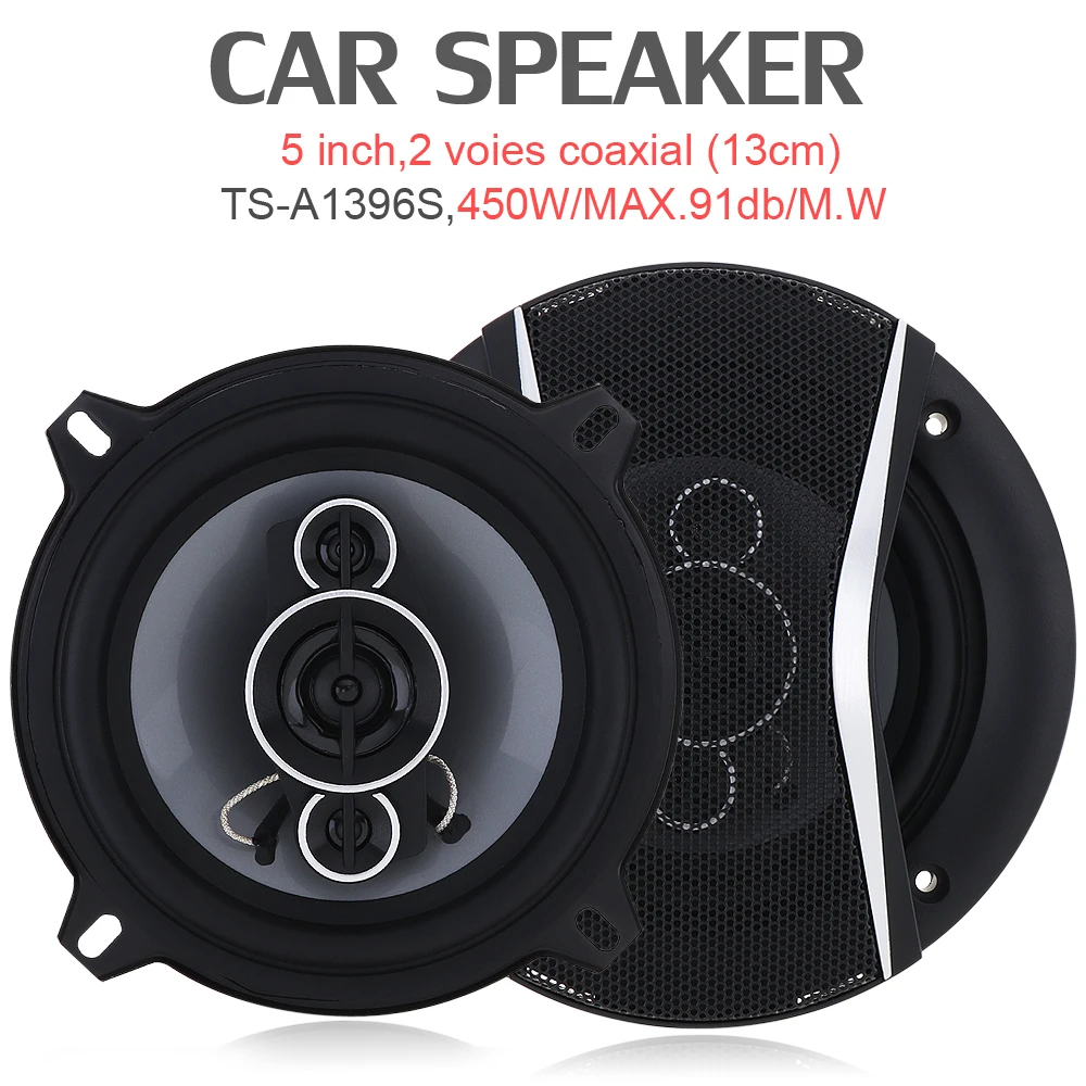

5 Inch 450W Car HiFi Coaxial Speaker Vehicle Door Auto Audio Music Stereo Full Range Frequency Lound Speaker for Car Vehicle