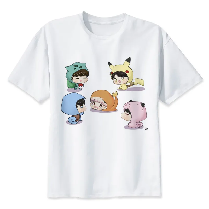 

shinee kpop men T-Shirts 2019 Men's summer T-Shirts Tops Short Sleeve Cotton Tops tees bodybuilding Fold T-shirt man 3XL y2133