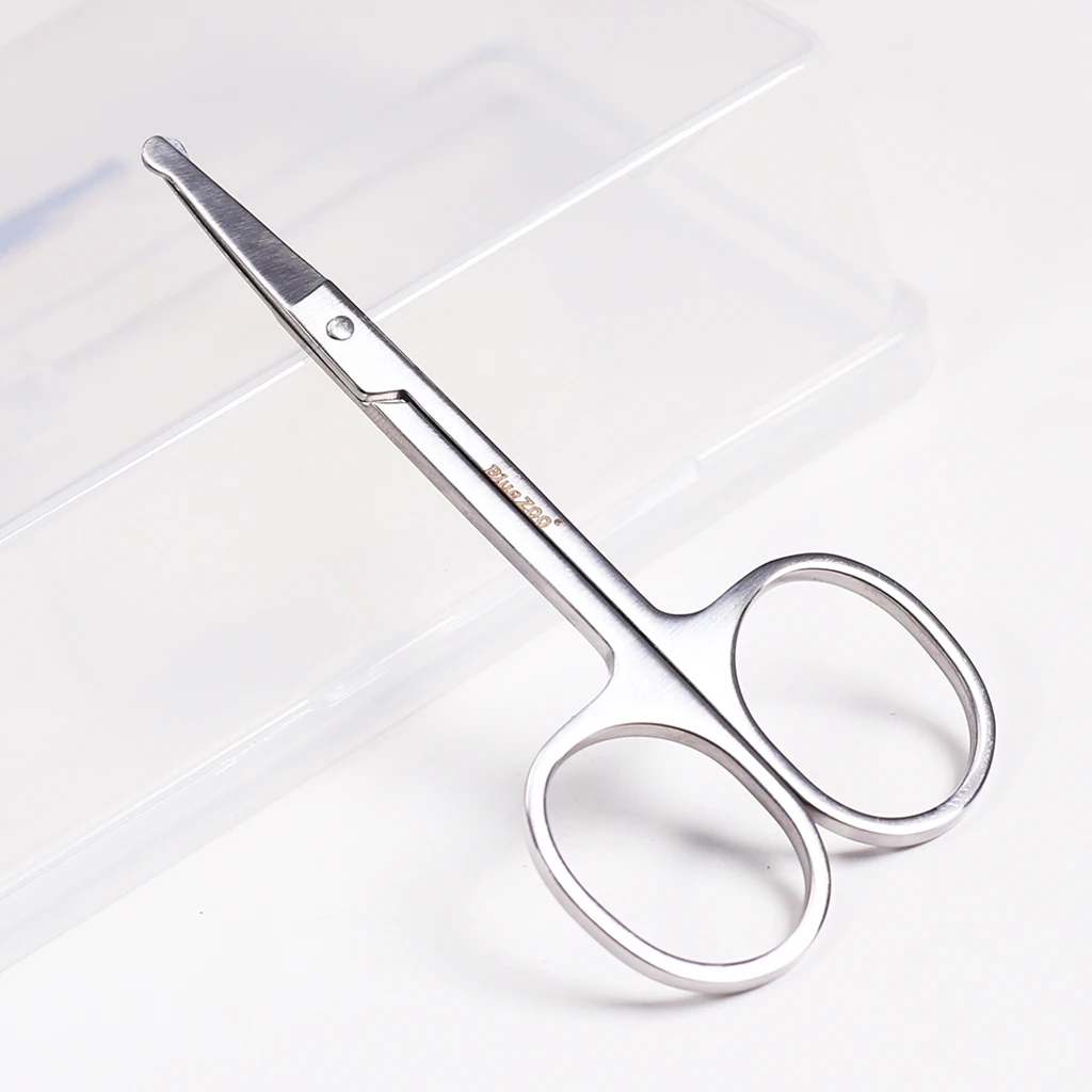 Stainless Steel Hair Beard Eyelashes Scissors Eyebrow Trimmer for Nose Hair Extra Facial Hair Cutting