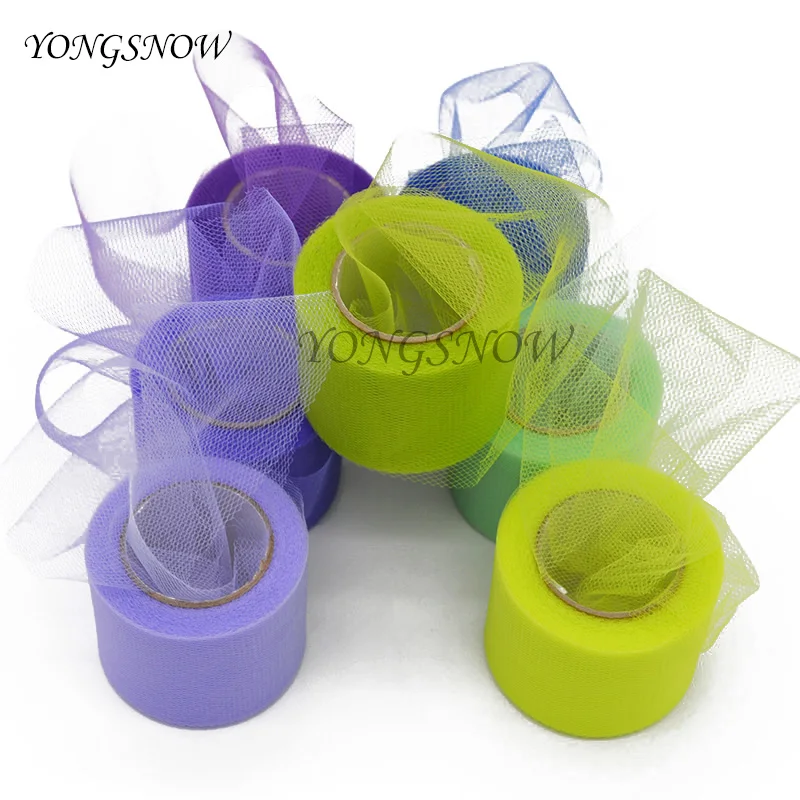 25Yards lot 2 width crystal tulle roll organza sheer gauze for home garden Craft wedding car