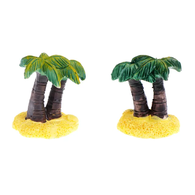 1pc Resin Coconut Palm Tree Miniature Plant Pots Bonsai Craft Micro 1pc Resin Coconut Palm Tree Miniature Plant Pots Bonsai Craft Micro Landscape Diy Party Decoratuin