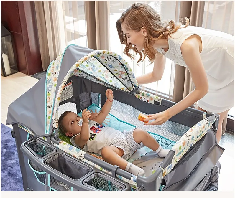 Valdera boon складной светильник, весовая детская кровать/Детская кроватка/удобная переноска/складная кровать/люлька для новорожденного ребенка