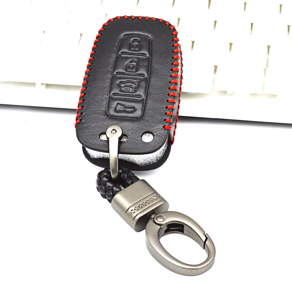 Кожаный чехол для автомобильных ключей Kia Soul Sportage R K3 K5 Sorento Carens Cerato Forte Optima Azera Shuma