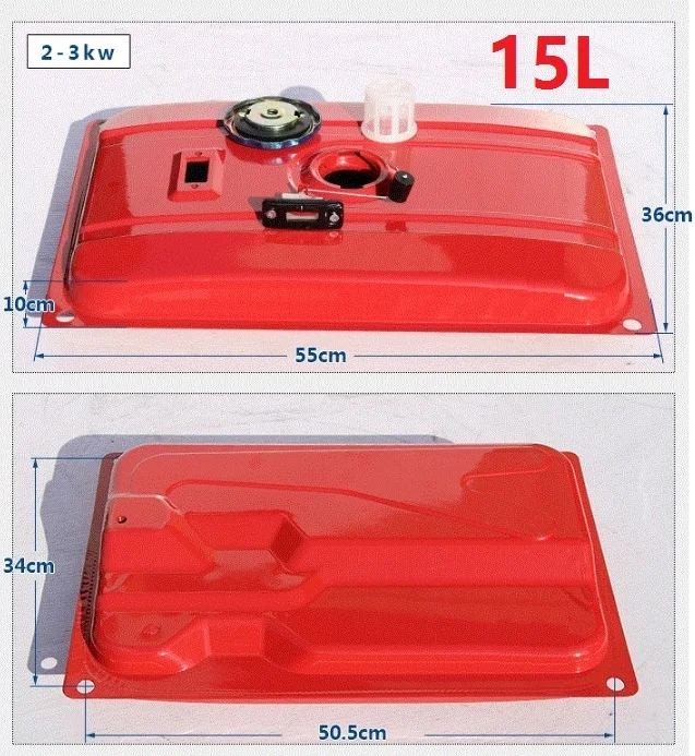Быстрая 15L бензиновый топливный бак генератора с колпачком переключатель фильтра с воздушным охлаждением Распродажа костюм для 2~ 3 кВт любой китайский бренд