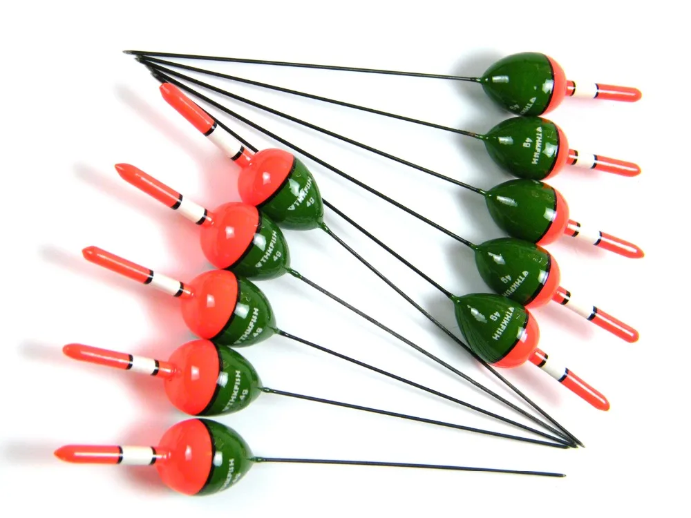 10 Pcs 4g font b Floats b font THKFISH Vertical Buoy Paulownia Wood font b Fishing