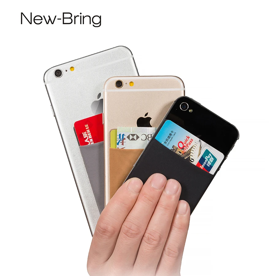 

NewBring 3pcs Blocking Credit Card Organizer Cover Money clip Case for iphone huawei samsung smartphone