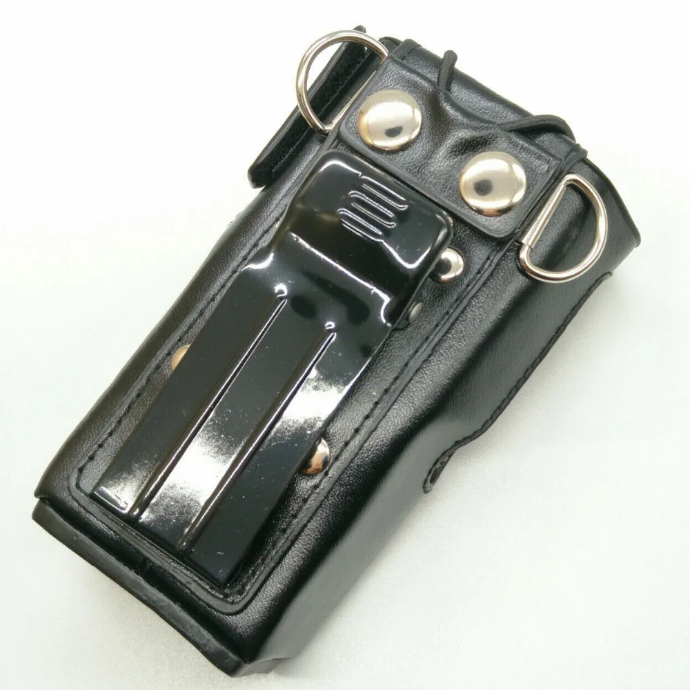 Walkie Talkie Leather Protective Case Radio Cover For Motorola GP328 GP340 PRO5150 HT750 Two Way Radio 5