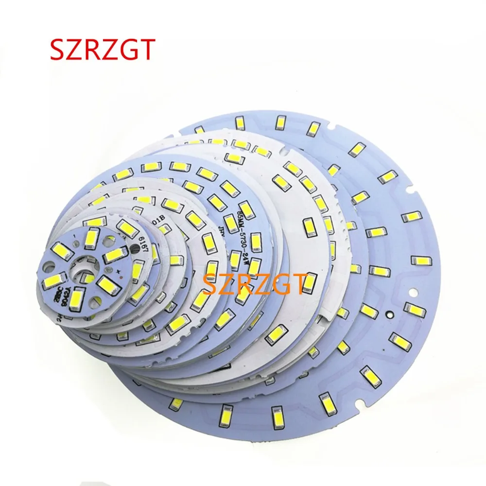 3 Вт 5 Вт 7 Вт 9 Вт 12 Вт 15 Вт 18 Вт SMD5730 SMD5630 печатная плата холодный белый теплый белый светодиодный светильник