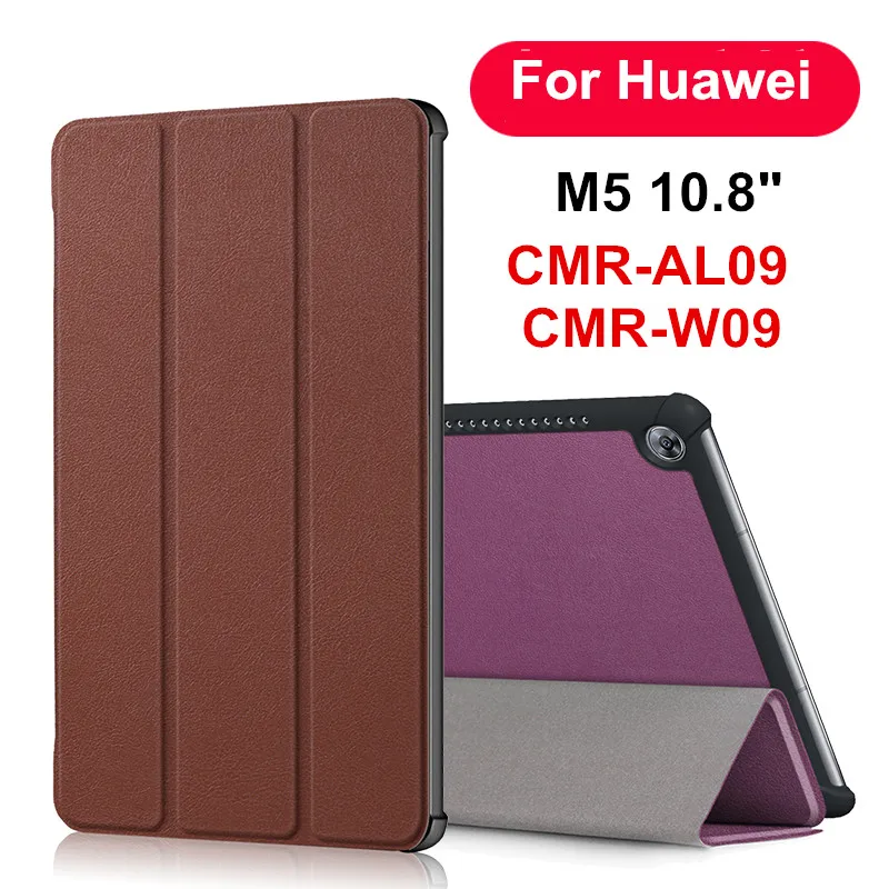 

Custer Magnet Flip Cover leather case for Huawei MediaPad M5 10.8 CMR-AL09 CMR-W09 10.8" tablet case Protective smart cover