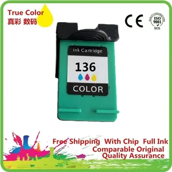 

Ink Cartridges Remanufactured For 136 XL 136XL HP136 HP136XL Officejet 6213 Deskjet 5443 D4163 Photosmart 2573 C3183 D5163