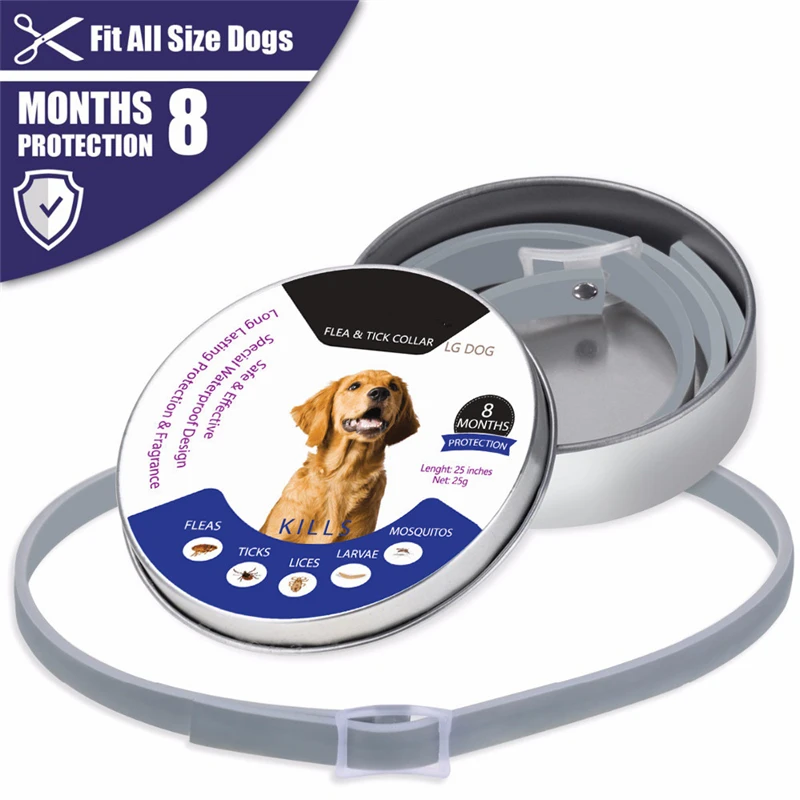 

Pet Dog Collar Anti Flea Ticks collar for Cat dog Mosquitoes Outdoor Protective Adjustable Repels Flea and ticks collar