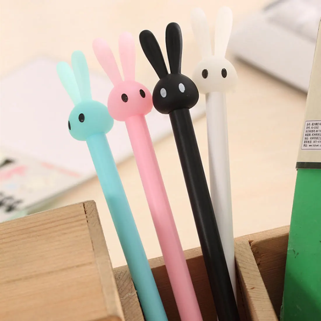FangNymph милые Пластик гелевая ручка мультфильм кролик Pen прекрасный нейтральной ручки для написания детский подарок канцелярские